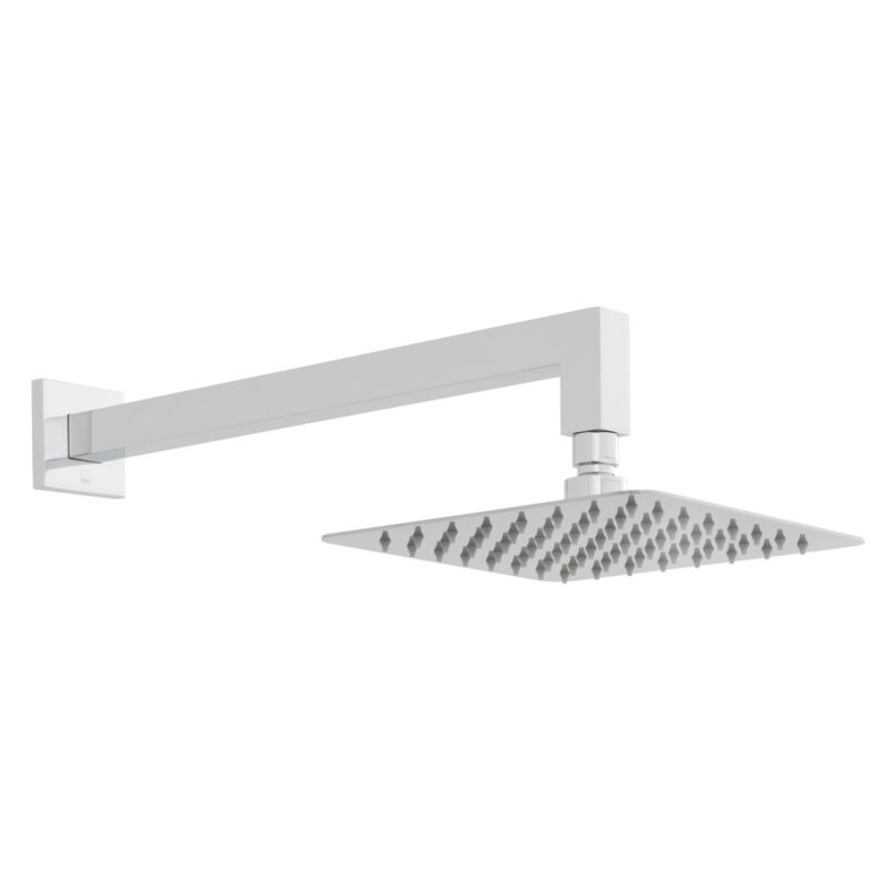 Vado Aquablade Square Slimline Head & Arm 200mm Vado Aquablade Square Slimline Head & Arm 200mm
