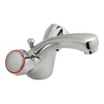 Vado Astra Chrome Basin Mixer Tap with Pop Up Waste and CD Valve