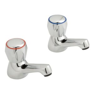 Vado Astra Basin Pillar Taps with Ceramic Disc Valves Chrome