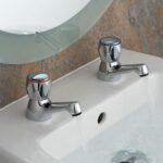 Vado Astra Basin Pillar Taps with Ceramic Disc Valves Chrome