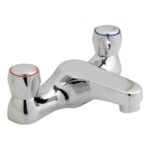 Vado Astra Chrome Deck Mounted 2 Hole Bath Filler Tap