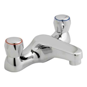 Vado Astra Chrome Deck Mounted 2 Hole Bath Filler Tap