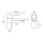 Vado Ekko Chrome Deck Mounted Mono Bath Filler Tap