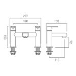 Vado Irlo Chrome Bath Filler Tap