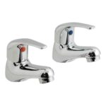 Vado Matrix Chrome Basin Pillar Taps