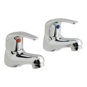 Vado Matrix Chrome Basin Pillar Taps