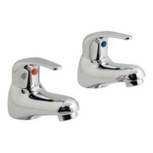 Vado Matrix Chrome Bath Pillar Taps