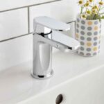 Vado Metiz Chrome Mono Basin Mixer Tap with Push Basin Waste