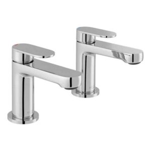 Vado Metiz Chrome Basin Pillar Taps