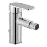 Vado Metiz Chrome Mono Bidet Mixer Tap with Pop-Up Waste