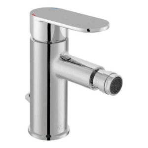Vado Metiz Chrome Mono Bidet Mixer Tap with Pop-Up Waste