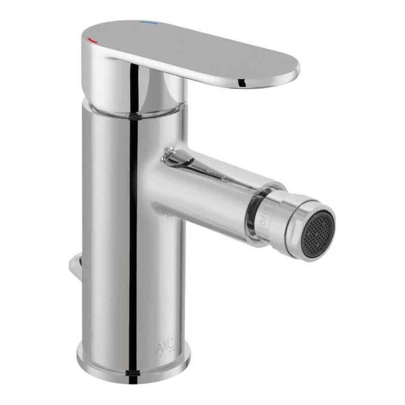 Vado Metiz Chrome Mono Bidet Mixer Tap with Pop-Up Waste