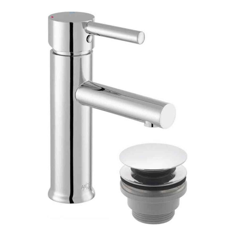 Vado Nuri Chrome Mono Basin Mixer Tap with Universal Waste
