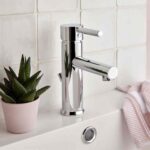 Vado Nuri Chrome Mono Basin Mixer Tap with Pop Up Waste