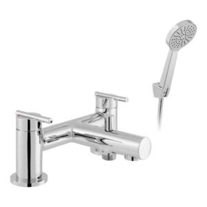 Vado Nuri Chrome Bath Shower Mixer Tap with Shower Kit