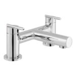 Vado Nuri Chrome Deck Mounted 2 Hole Bath Filler Tap