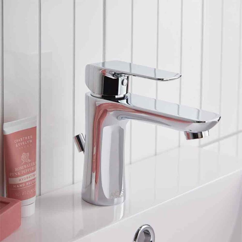 Vado Vala Chrome Mono Basin Mixer Tap with Pop-Up Waste