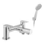 Vado Vala Chrome Bath Shower Mixer Tap with Shower Kit