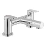 Vado Vala Chrome Deck Mounted 2 Hole Bath Filler Tap