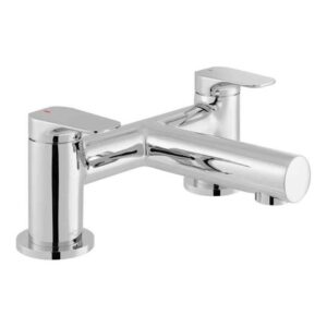 Vado Vala Chrome Deck Mounted 2 Hole Bath Filler Tap