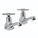 Vado Vecta Chrome Basin Pillar Taps