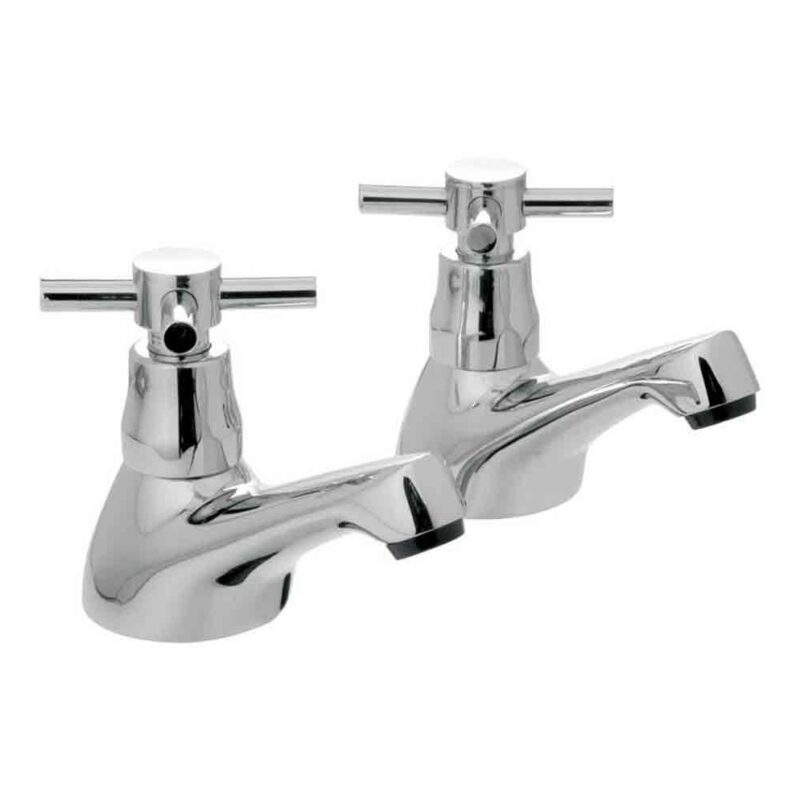 Vado Vecta Chrome Bath Pillar Taps