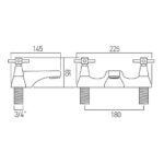 Vado Vecta Chrome Bath Filler Tap