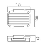 Vado Small Rectangular Basket