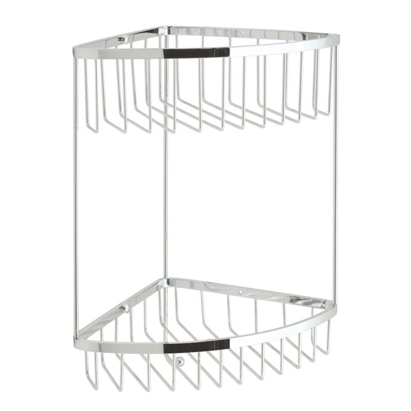 Vado Large Double Triangular Corner Basket with Hook