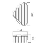 Vado Large Triangular Corner Basket