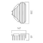 Vado Medium Triangular Corner Basket