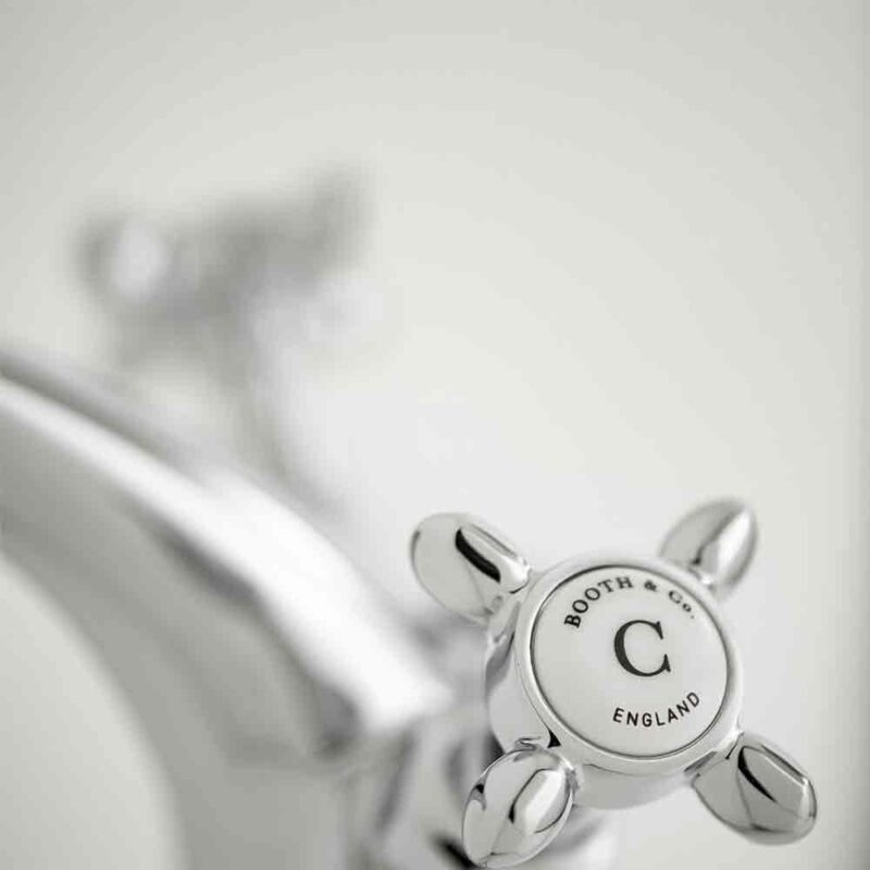 Vado Axbridge Cross Chrome Mono Basin Mixer with Pop-Up Waste
