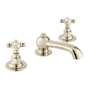 Vado Axbridge Cross Nickel 3 Hole Basin Mixer Tap Nickel