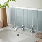 Vado Axbridge Cross Chrome 3 Hole Basin Mixer Tap with Pop-Up Waste
