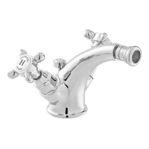 Vado Axbridge Cross Chrome Mono Bidet Mixer with Pop-Up Waste