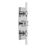 Vado Axbridge Chrome 2 Outlet, 3 Handle Concealed Thermostatic Valve