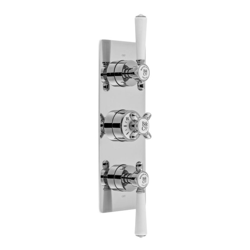 Vado Axbridge Chrome 3 Outlet, 3 Handle Thermostatic Shower Valve Vado Axbridge Chrome 3 Outlet, 3 Handle Thermostatic Shower Valve