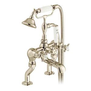 Vado Axbridge Cross Nickel Bath Shower Mixer Tap