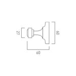 Vado Axbridge Nickel Robe Hook