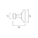 Vado Axbridge Chrome Robe Hook