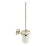 Vado Axbridge Nickel Toilet Brush & Ceramic Holder