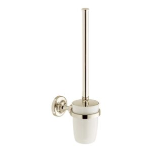 Vado Axbridge Nickel Toilet Brush & Ceramic Holder