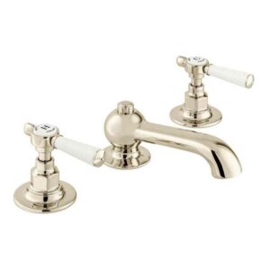 Vado Axbridge Lever Nickel 3 Hole Basin Mixer Tap Nickel