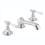 Vado Axbridge Lever Chrome 3 Hole Basin Mixer with Pop-Up Waste