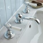 Vado Axbridge Lever Chrome 3 Hole Basin Mixer with Pop-Up Waste