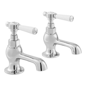 Vado Axbridge Lever Chrome Basin Pillar Taps