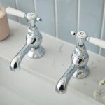 Vado Axbridge Lever Chrome Basin Pillar Taps