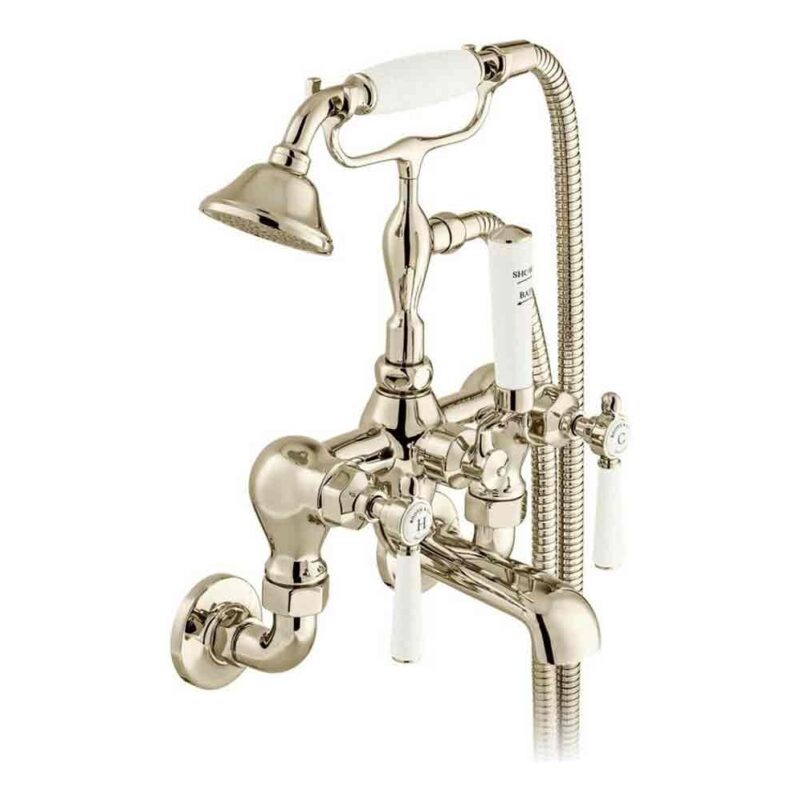 Vado Axbridge Lever Nickel Wall Bath Shower Mixer Tap Vado Axbridge Lever Nickel Wall Bath Shower Mixer Tap