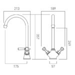 Vado Axbridge Chrome Mono Kitchen Sink Mixer Tap