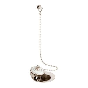 Vado Axbridge Basin Waste with Ceramic Plug & Chain Nickel